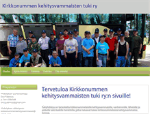 Tablet Screenshot of kirkkonummenkehitysvammaistentuki.palvelee.fi