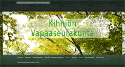 Desktop Screenshot of kihnionvapaaseurakunta.palvelee.fi