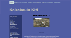 Desktop Screenshot of koirakoulukiti.palvelee.fi