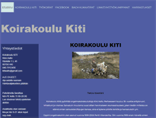 Tablet Screenshot of koirakoulukiti.palvelee.fi